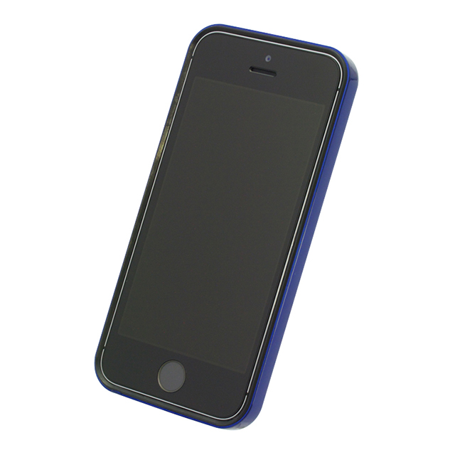 フラットバンパーセット for iPhone SE/5s/5 (メタリックブルー) | POWER SUPPORT(パワーサポート)