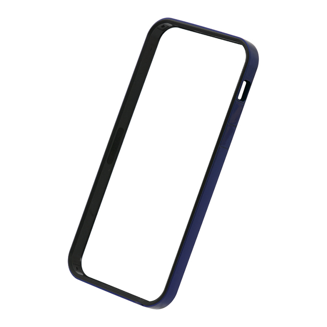 フラットバンパーセット for iPhone SE/5s/5 (メタリックブルー)