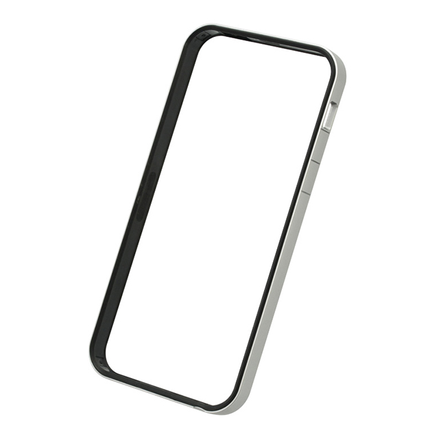 フラットバンパーセット for iPhone SE/5s/5 (シルバー＆ブラック)