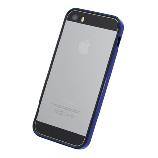 フラットバンパーセット for iPhone SE/5s/5 (メタリックブルー)
