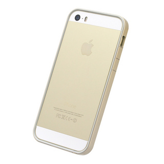 フラットバンパーセット for iPhone SE/5s/5 (ゴールド)