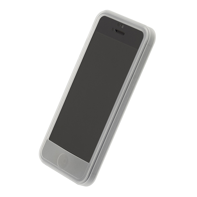 シリコーンジャケットセット for iPhone5 (ナチュラル)