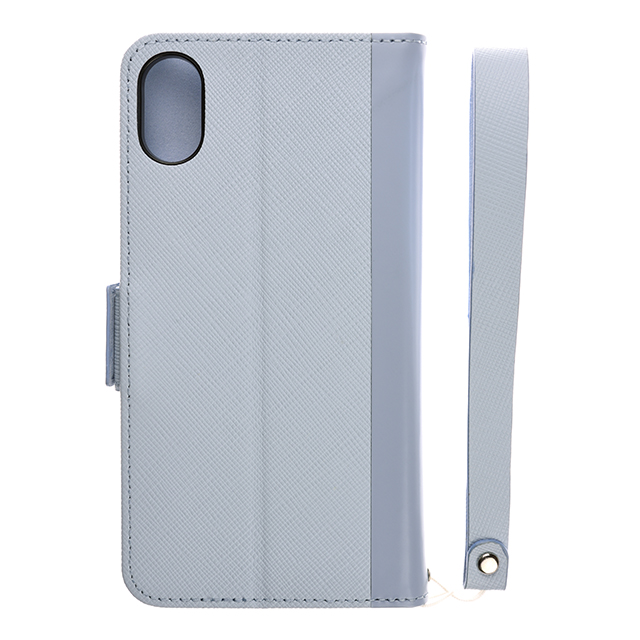 Leather Flip Case for iPhone XS/X (Blue)