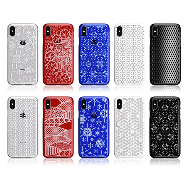 【Web限定】AIR JACKET ”kiriko” for iPhone X 米つなぎ (クリア)
