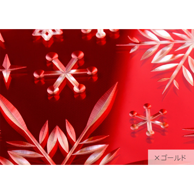 【Web限定】Air Jacket “kiriko” for iPhone XS 雪片 紅