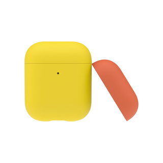 Silicone Dual Cap Case for AirPods (イエロー)