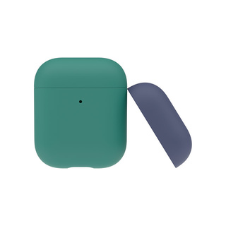 Silicone Dual Cap Case for AirPods (グリーン)