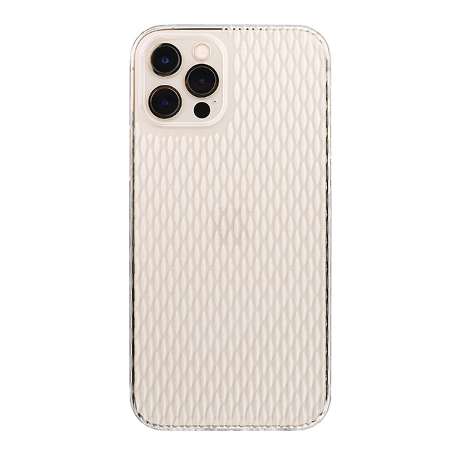 【Web限定】Air Jacket “kiriko” for iPhone12 / iPhone12 Pro 米つなぎ (クリア)