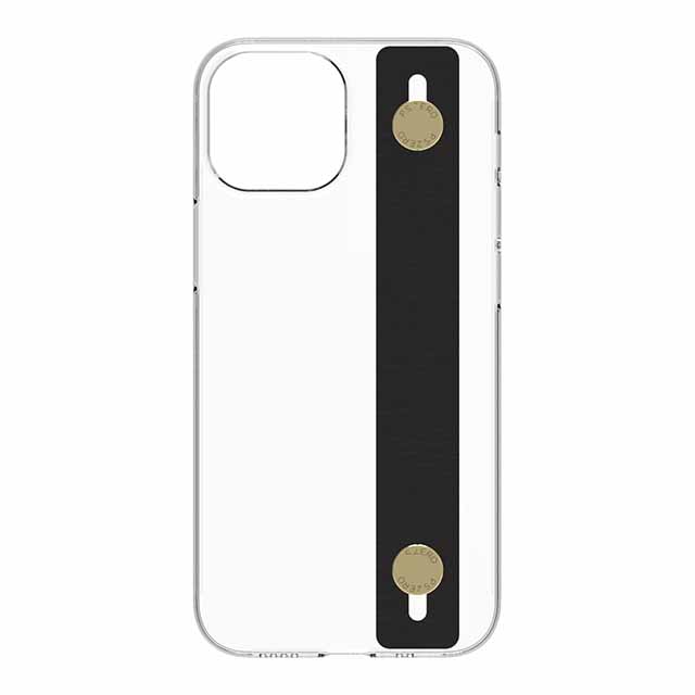 【Web限定】AirJacket Leather Band A(Clear) iPhone 13 mini (Black)