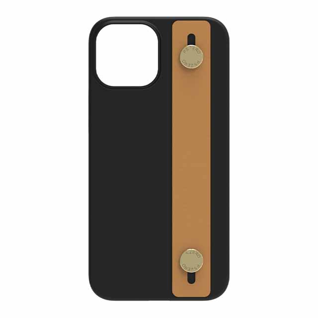 【Web限定】AirJacket Leather Band A(Black) iPhone 13 mini (Camel)
