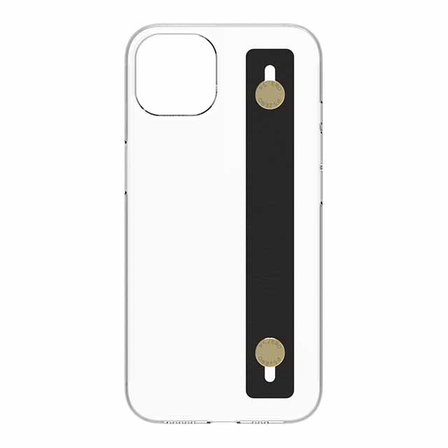 【Web限定】AirJacket Leather Band A(Clear) iPhone 13 (Black)