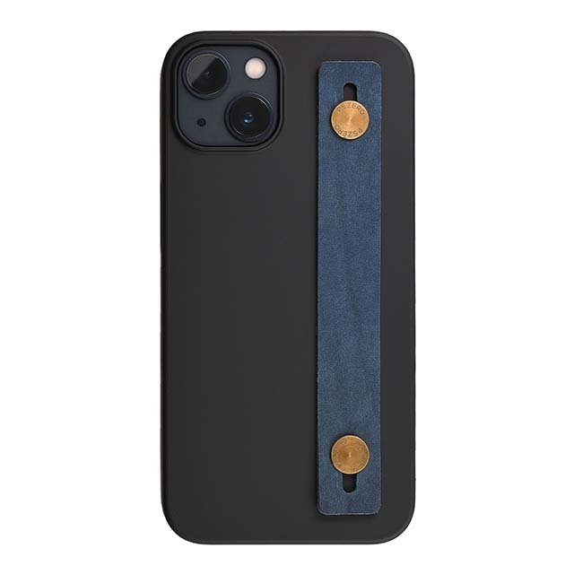 【Web限定】AirJacket Leather Band A(Black) iPhone 13 (Navy)
