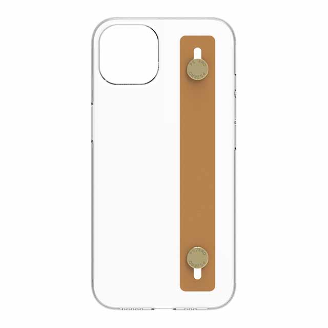 【Web限定】AirJacket Leather Band A(Clear) iPhone 13 (Camel)