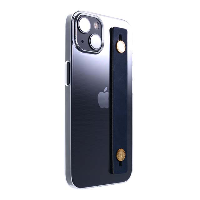 【Web限定】AirJacket Leather Band A(Clear) iPhone 13 (Navy)