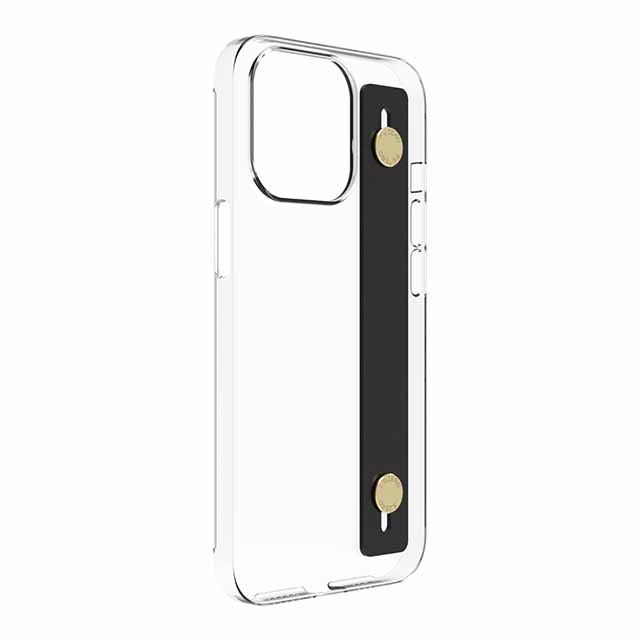 【Web限定】AirJacket Leather Band A(Clear) iPhone 13 Pro (Black)