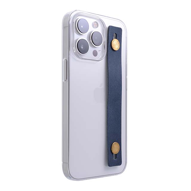 【Web限定】AirJacket Leather Band A(Clear) iPhone 13 Pro (Navy)