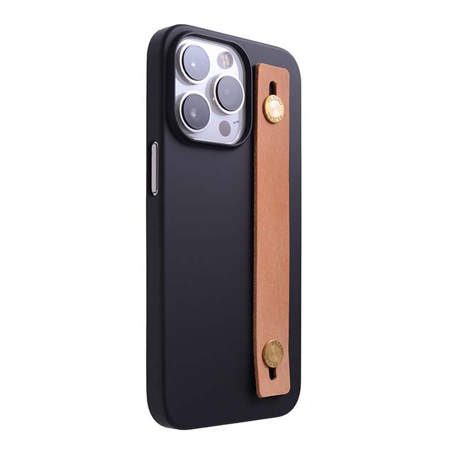 【Web限定】AirJacket Leather Band A(Black) iPhone 13 Pro (Camel)
