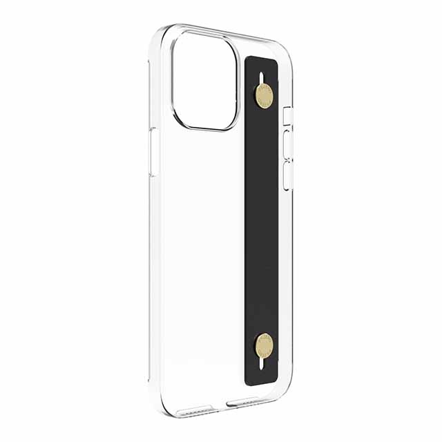 【Web限定】AirJacket Leather Band A(Clear) iPhone 13 Pro Max (Black)