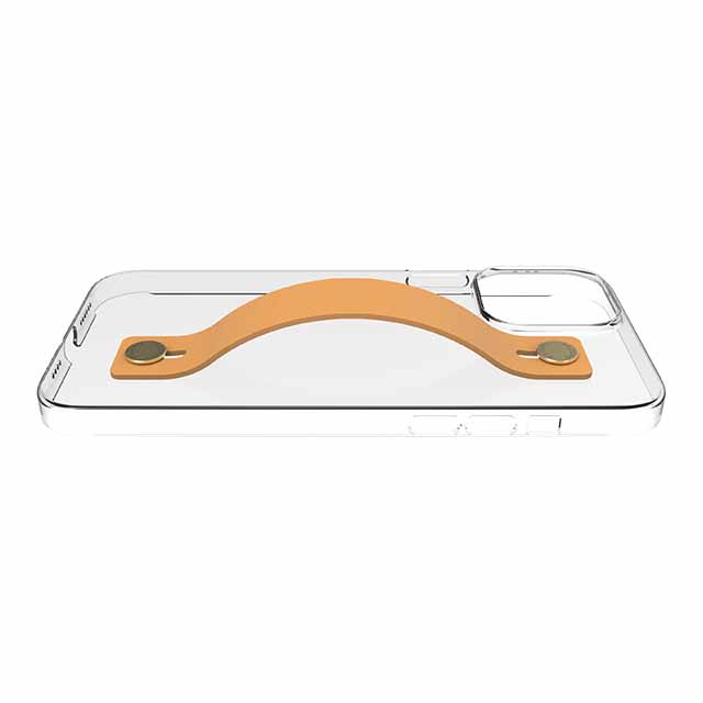 【Web限定】AirJacket Leather Band A(Clear) iPhone 13 Pro Max (Camel)