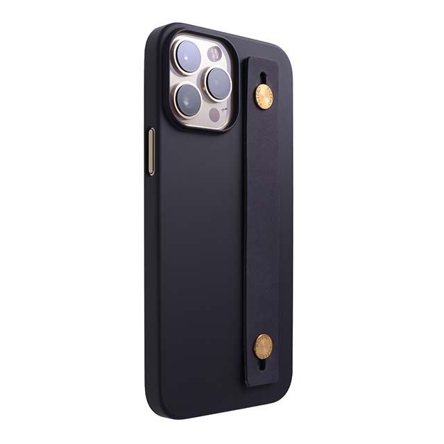 【Web限定】AirJacket Leather Band A(Black) iPhone 13 Pro Max (Black)