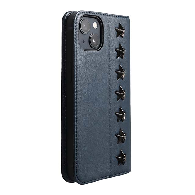 【Web限定】Premium Leather Studs Case for iPhone 13 (ネイビー)