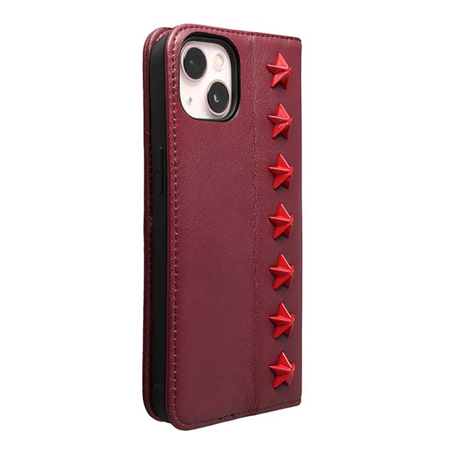 【Web限定】Premium Leather Studs Case for iPhone 13 (レッド)