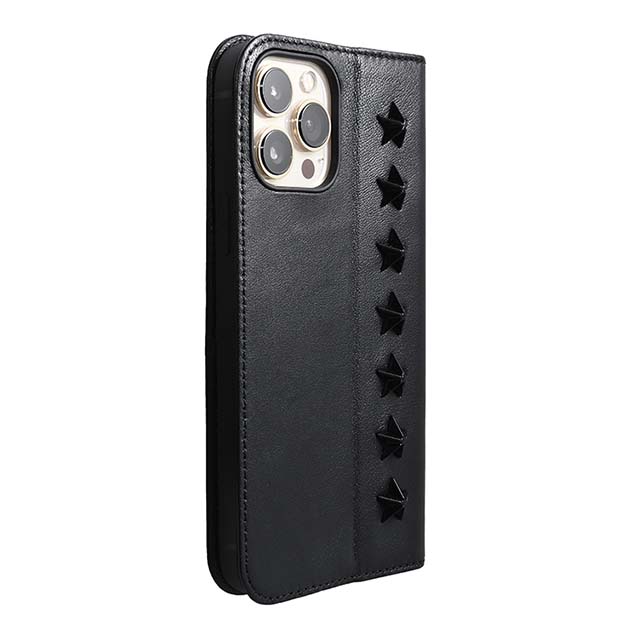 【Web限定】Premium Leather Studs Case for iPhone 13 Pro Max (ブラック)