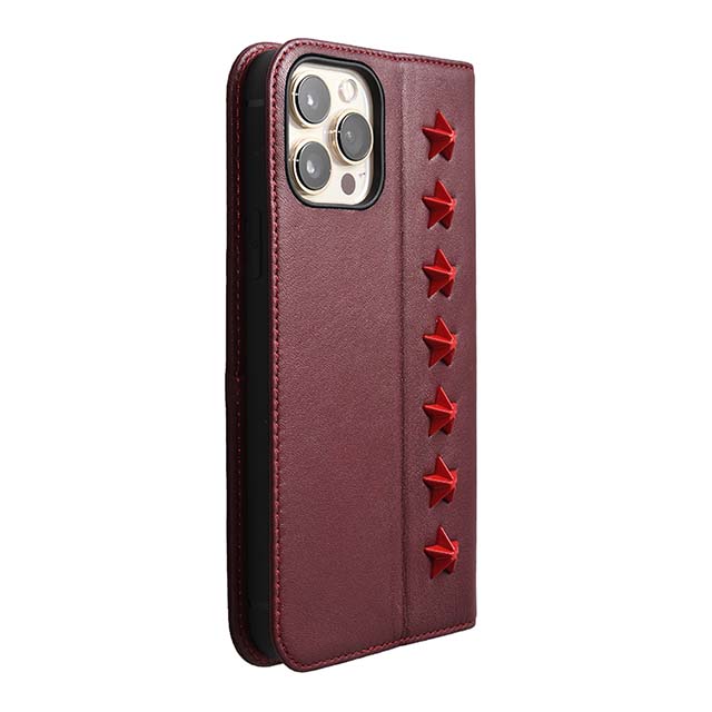【Web限定】Premium Leather Studs Case for iPhone 13 Pro Max (レッド)