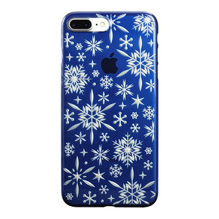 【Web限定】AIR JACKET ”kiriko” for iPhone8 Plus/7 Plus 雪片(藍)