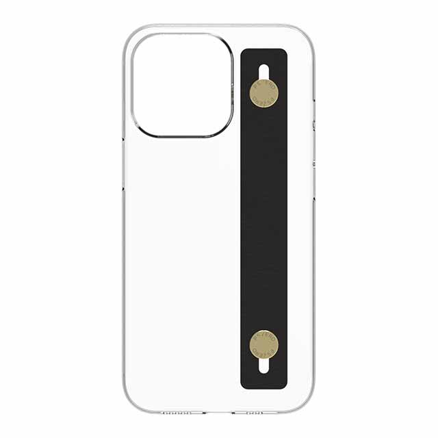 【Web限定】AirJacket Leather Band A(Clear) iPhone 13 Pro (Black)