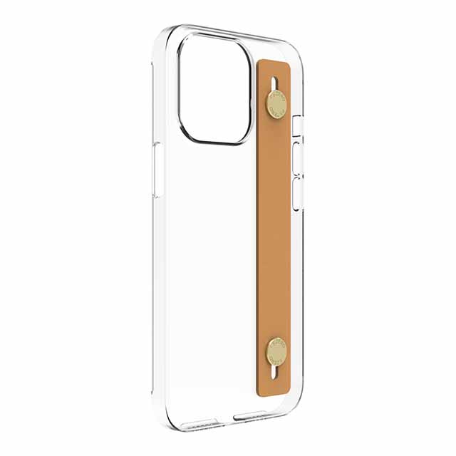 【Web限定】AirJacket Leather Band A(Clear) iPhone 13 Pro (Camel)