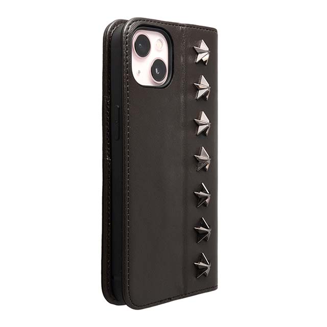 【Web限定】Premium Leather Studs Case for iPhone 13 (ブラウン)